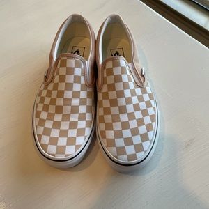 Brand New Checkered Slip On Vans